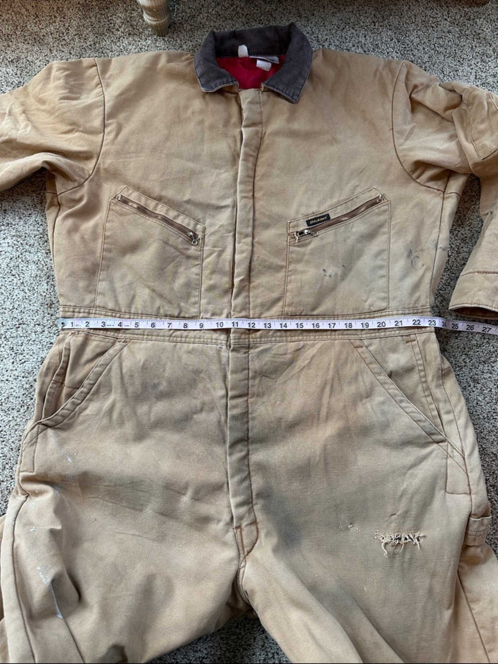 Dickies duck canvas coveralls, chest 46/48, medium length - Picture 10 of 11
